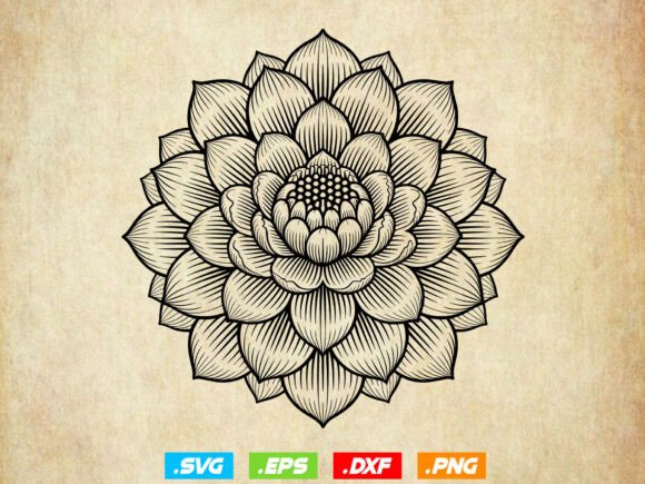 Botanical Flower Clipart, Floral SVG