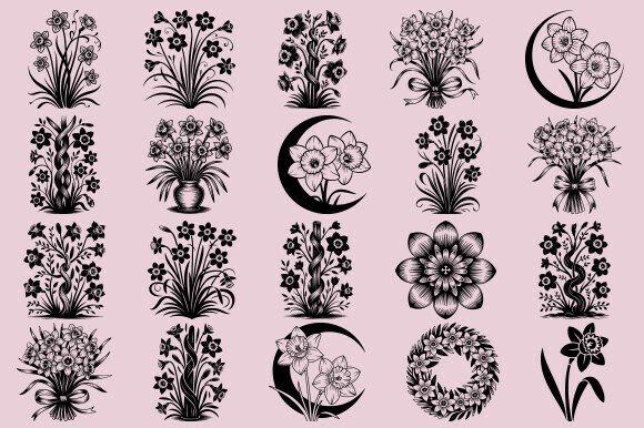 Daffodil Flower SVG Bundle Review
