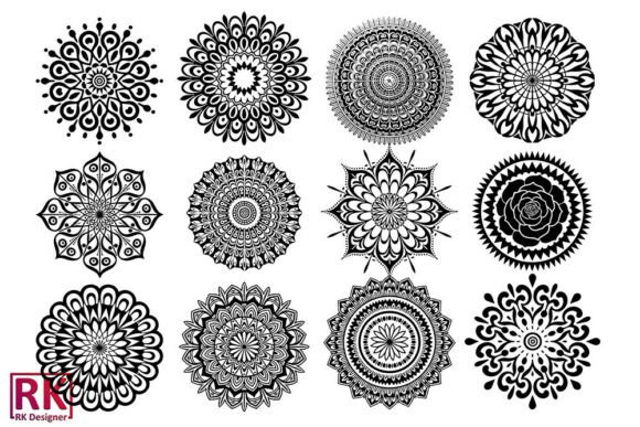 Ornamental Mandala Floral SVG Bundle