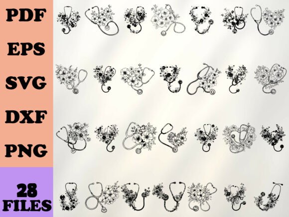 Stethoscope Floral Svg Review