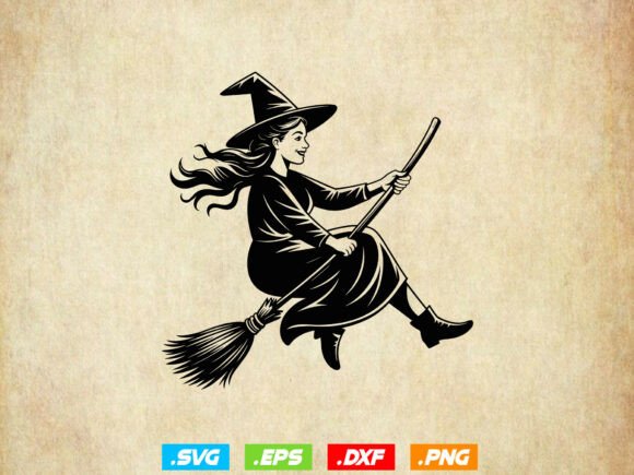 Witch SVG, Beautiful Witch Svg, Floral Svg